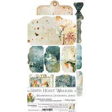 CC-MM16-SHW-11 SILVER HEART WARRIOR - JUNK JOURNAL SET - zestaw dodatków