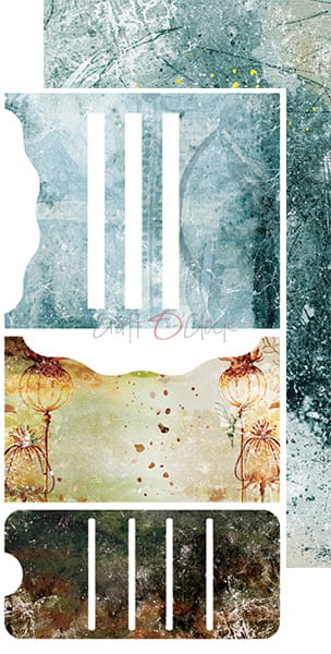 CC-MM16-SHW-11 SILVER HEART WARRIOR - JUNK JOURNAL SET - zestaw dodatków