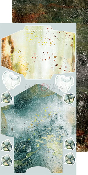 CC-MM16-SHW-11 SILVER HEART WARRIOR - JUNK JOURNAL SET - zestaw dodatków