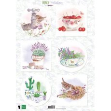 EWK1272 Arkusz A4 -Marianne Design - French Antiques - Lavender