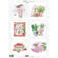 EWK1273 Arkusz A4 -Marianne Design - French Antiques - Herbs
