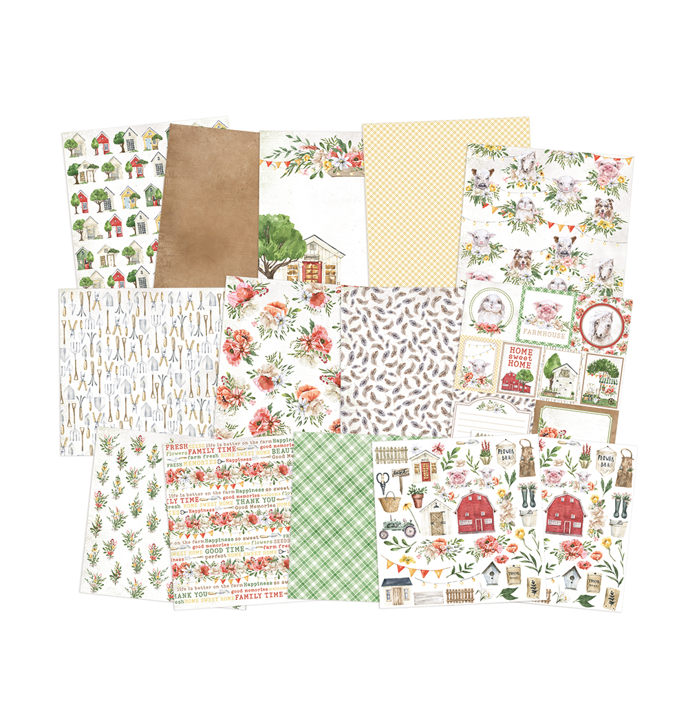 P13-FSF-08 Bloczek papierów Farm Sweet Farm 30,5x30,5cm