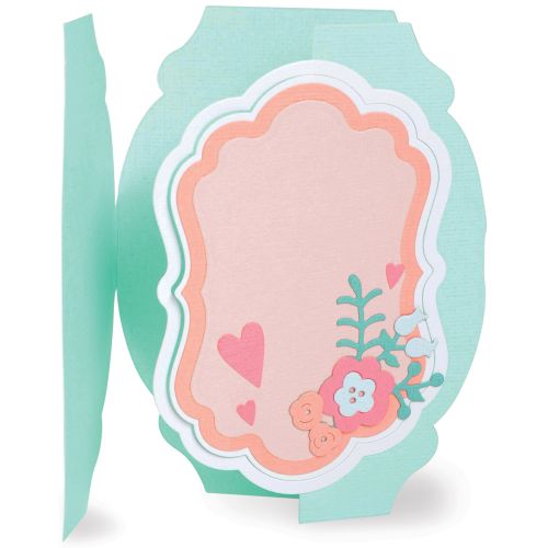 665807 Wykrojnik Sizzix Thinlits Die Set 7PK - Card Label, Fold-a-Long