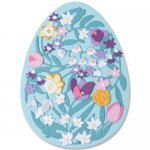 665818 Wykrojnik Sizzix  Thinlits Die Set 15PK - Intricate Floral Easter Egg