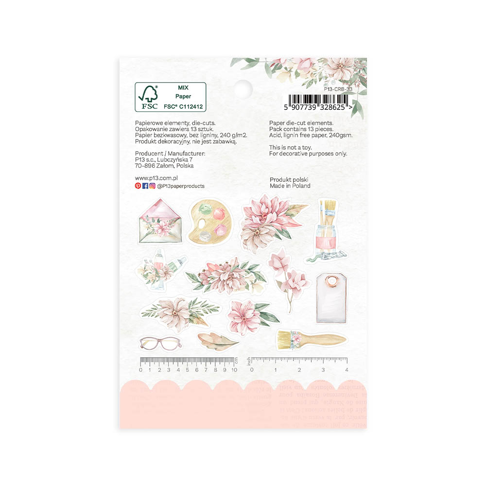 P13-CRB-33 Zestaw elementów BITS AND PIECES LET YOUR CREATIVITY BLOOM, 13SZT.