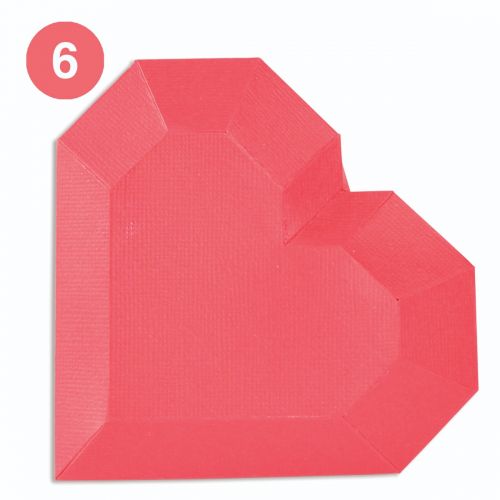 665827 Wykrojnik Sizzix Thinlits Plus Die Set 6PK - Geo Heart Box