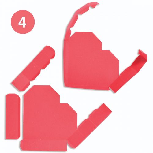 665827 Wykrojnik Sizzix Thinlits Plus Die Set 6PK - Geo Heart Box