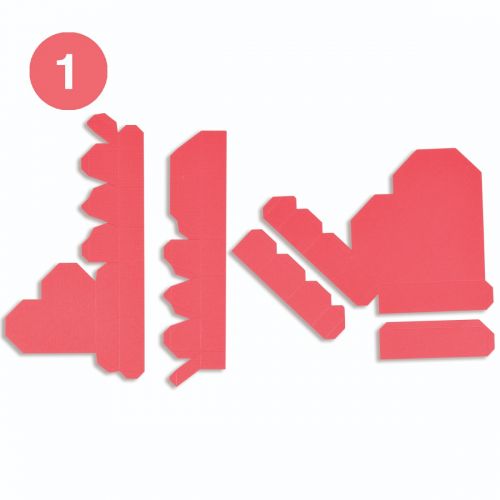 665827 Wykrojnik Sizzix Thinlits Plus Die Set 6PK - Geo Heart Box