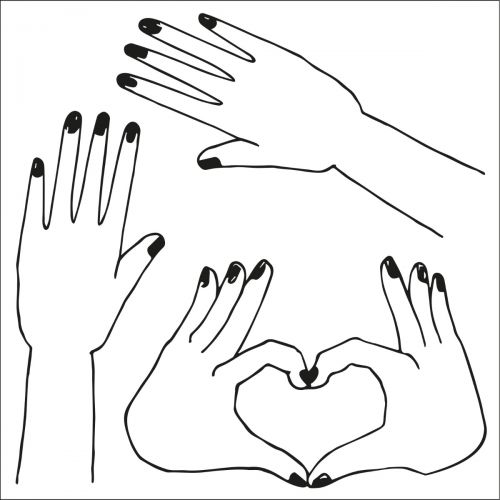 665831 Wykrojnik i stempel Sizzix Framelits Die Set 7PK w/3PK Stamps - Big Hugs