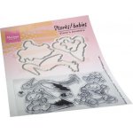 EC0195 Stemple silikonowe z wykrojnikami - Eline's Storks and Babies