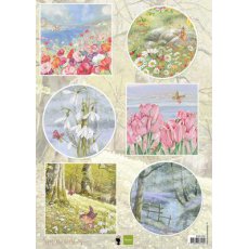 EWK1290 Arkusz A4 -Marianne Design - SPRING WISHES - BUTTERFLIES