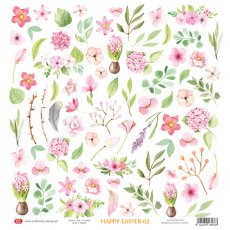 CP-HE02 Papier jednostronny-elementy-Craft&You Design 30,5x30,5 Happy Easter 02