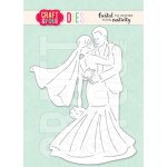 CW158 Wykrojnik /Die-Young Couple with the Veil - młoda para z welonem - Craft&You Design