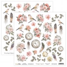 VILE-07  Elementy do wycinania  30,5x30,5cm Scrap Boys - Vintage Legend