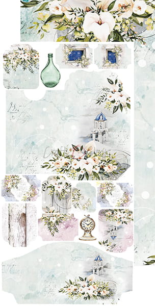 CC-MM18-AW-10 AFTERNOON WALK - JUNK JOURNAL SET - zestaw dodatków