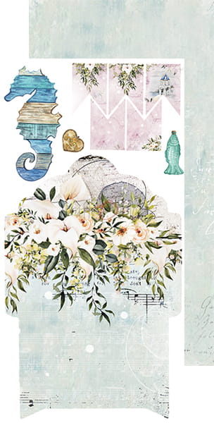 CC-MM18-AW-10 AFTERNOON WALK - JUNK JOURNAL SET - zestaw dodatków