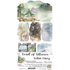 CC-F19-TS-10 TRAIL OF SILENCE - JUNK JOURNAL SET - zestaw dodatków