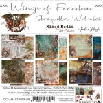 CC-MM17-WFR-08  WINGS OF FREEDOM  - zestaw papierów 15,25x15,25cm