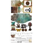CC-MM17-WFR-10 WINGS OF FREEDOM - JUNK JOURNAL SET - zestaw dodatków