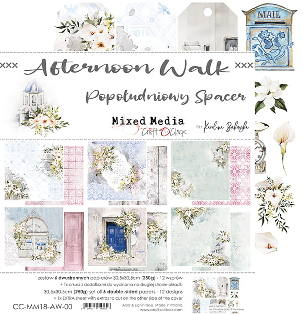 CC-MM18-AW-00 AFTERNOON WALK -zestaw papierów 30,5x30,5cm