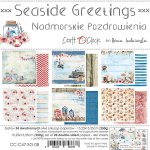 CC-C47-SG-08   SEASIDE GREETINGS  - zestaw papierów 15,25x15,25cm
