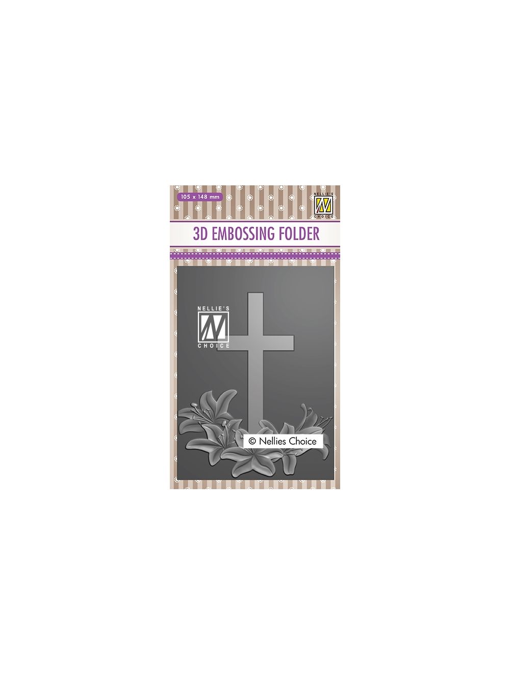 EF3D019 Folder do embossingu 3D ( A6 ) - Krzyż