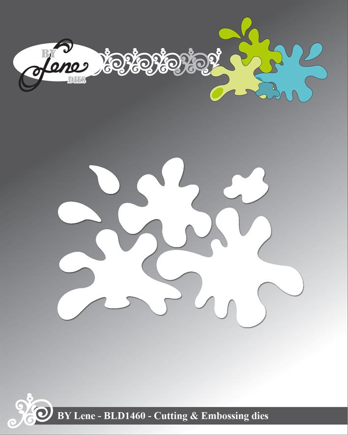 BLD1460 Wykrojnik By Lene- "Splatter" - plama, kleks