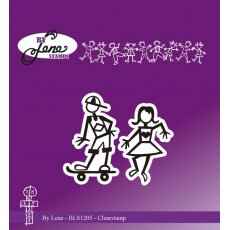 BLS1205 Stempel By Lene - "Matchstick - Teenagers"