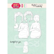 CW181 Wykrojnik /Die-Pregnant Woman - Kobieta w ciąży  - Craft&You Design