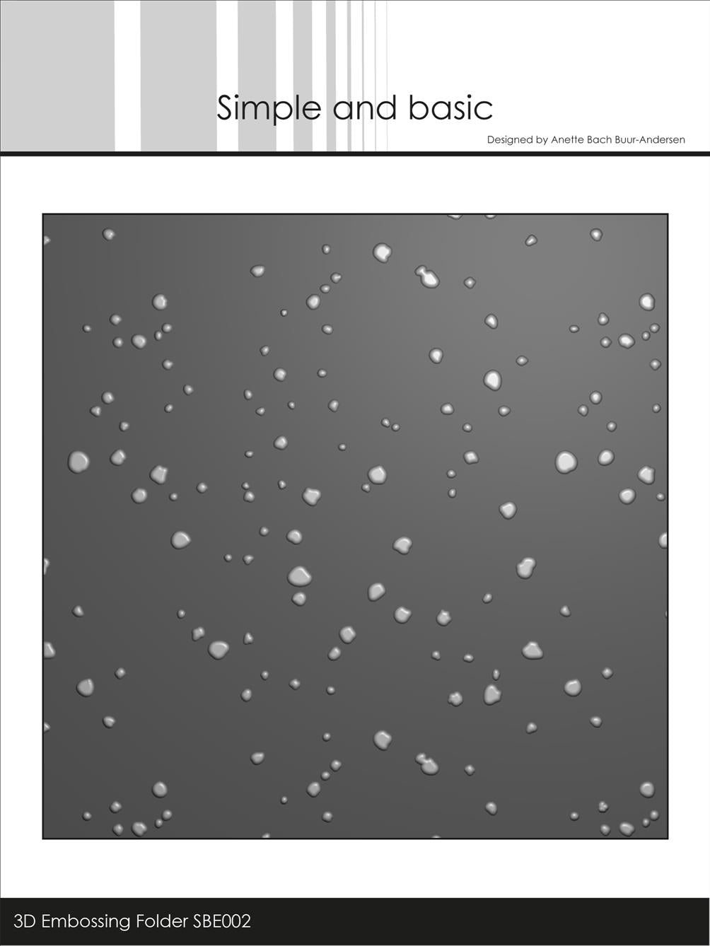 SBE002 Folder do embossingu 3D ( 150x150 mm ) - plamki