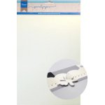 CA3166 Zestaw papierów perłowych - biały A4/6szt.