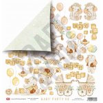 CP-BAPAR08 Papier dwustronny - elementy do wycinania- 30,5x30,5 Baby Party 08