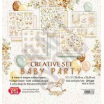 CSET02-BAPAR-8 Kreatywny duży zestaw papierów 30,5x30,5cm Craft&You Design - BABY PARTY