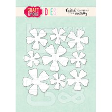CW183 Wykrojnik /Die-Small Flowers - set 2 - małe kwiatki 2  - Craft&You Design