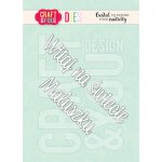 CW185 Wykrojnik - Witaj na swiecie Maluszku - Craft&You Design