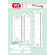 CW189 Wykrojnik /Die-Banners set 2 - banerki 2  - Craft&You Design