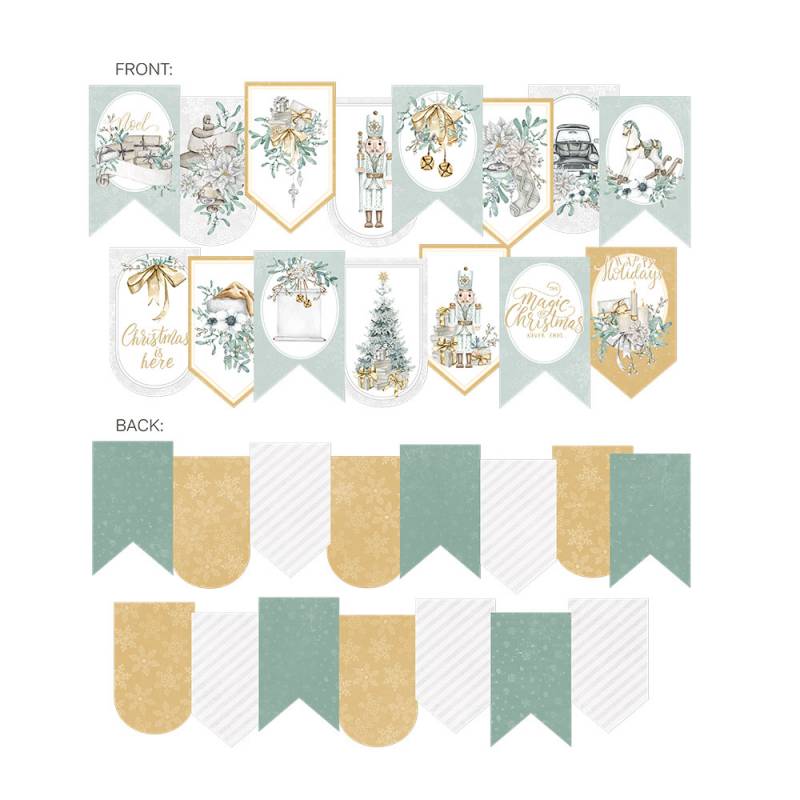 P13-CHC-32 Banerek / die cut Christmas Charm, 15szt.