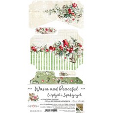 CC-C48-WP-11 WARM AND PEACEFUL - JUNK JOURNAL  - zestaw dodatków