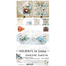 CC-F20-HS-10 HOLIDAYS IN SNOW - JUNK JOURNAL  - zestaw dodatków