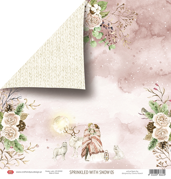 CPB-SWS15 Bloczek 15x15 Craft&You Design - Sprinkled with Snow
