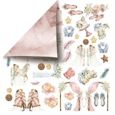 CP-SWS10 Papier dwustronny - elementy do wycinania- 30,5x30,5 Sprinkled with Snow 10