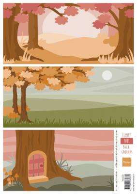 AK0081 Arkusz A4 -Marianne Design - ELINE'S BACKGROUNDS FALL - jesienne tło
