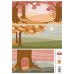 AK0081 Arkusz A4 -Marianne Design - ELINE'S BACKGROUNDS FALL - jesienne tło