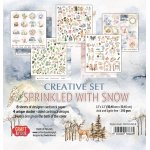 CSET04-SWS-8 Kreatywny duży zestaw papierów 30,5x30,5cm Craft&You Design - Sprinkled with Snow