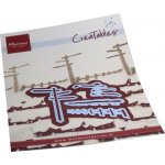 LR0778 Wykrojnik Marianne Design - Creatables - ośnieżone płoty i drogowskazy