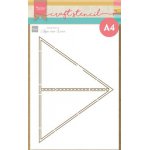 PS8131 Maska Marianne Design - Anja's Triangle card - A4 - kartka trójkąt