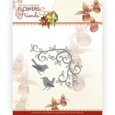PM10234 Wykrojnik PRECIOUS MARIEKE - narożnik i ptaki