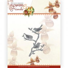 PM10235 Wykrojnik PRECIOUS MARIEKE - ptaki na gałęzi