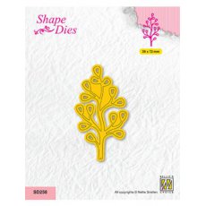 SD258 Wykrojniki Nellie Snellen Shape Dies - gałązka z listkami