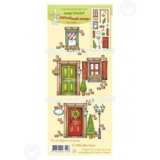 55.7996 Stemple akrylowe Leane Creatief -  mały domek, drzwi